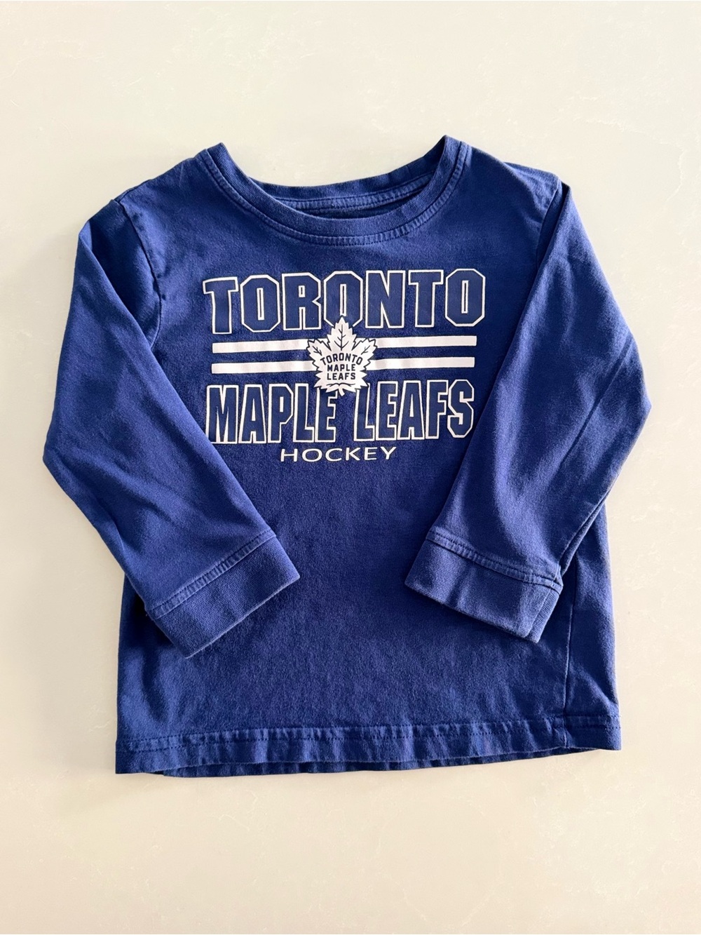 Toronto Maple Leafs NHL Toddler Long Sleeve T-Shirt • Size 2T